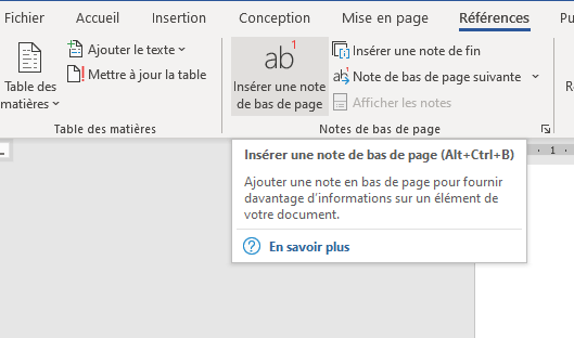 réussir la mise en page d’un livre l'appel à la note