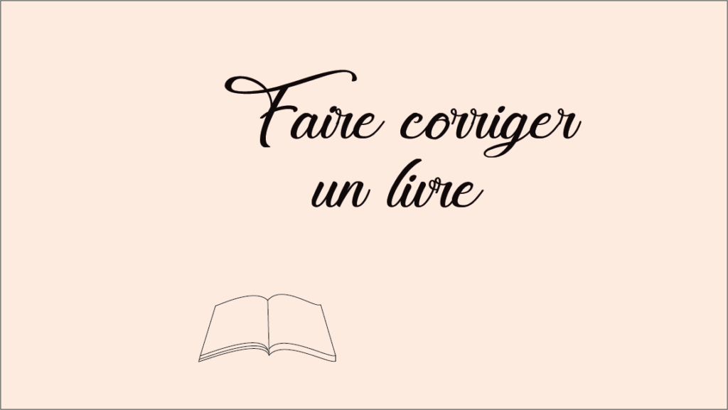 Faire corriger un livre