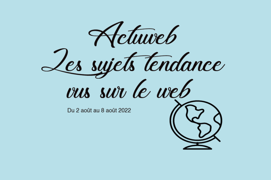 Actuweb maisons d'édition Du 2 août au 8 août 2022